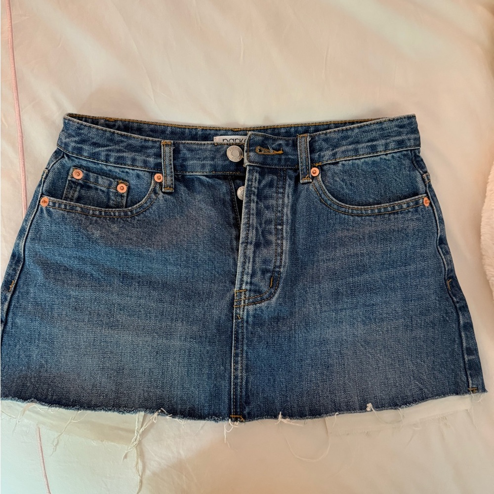 Parke Denim Mini Skirt NWOT